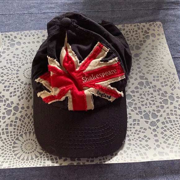 🧶 Shakespeare England blue baseball hat womens - Picture 2 of 5